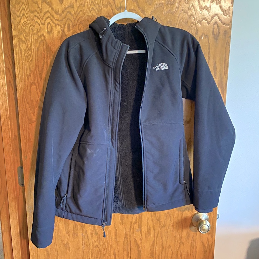 North face fleece lined winter jacket